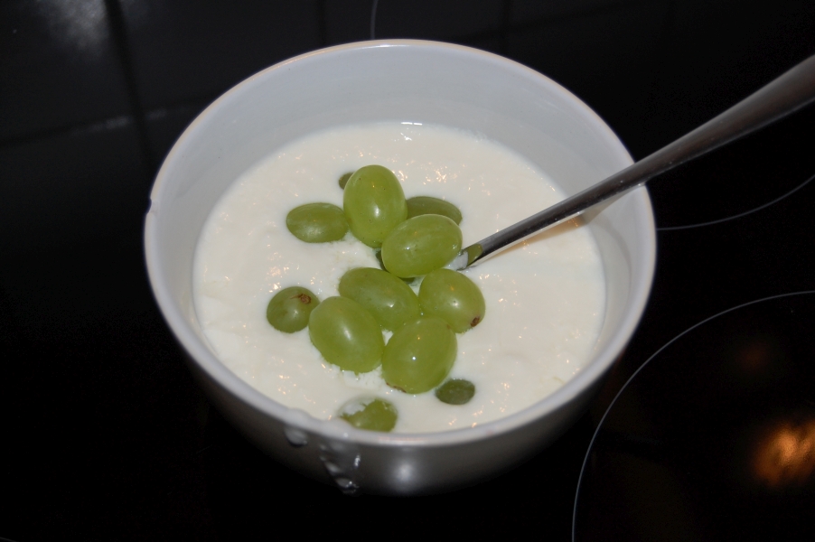 selbst gemachter Joghurt mit Obst
