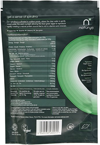Naturya BIO Spirulina Pulver, 1er Pack (1 x 200 g) - Bio -